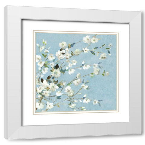 Calore II White Modern Wood Framed Art Print with Double Matting by Jensen, Asia