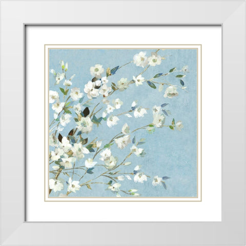 Calore II White Modern Wood Framed Art Print with Double Matting by Jensen, Asia