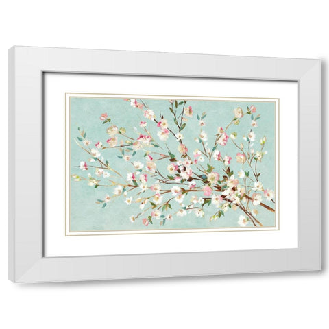 Innocent White Modern Wood Framed Art Print with Double Matting by Jensen, Asia
