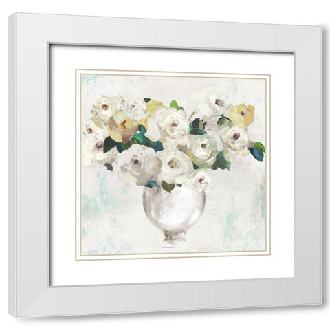 Sophistication  White Modern Wood Framed Art Print with Double Matting by Jensen, Asia