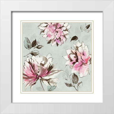 Botanics I  White Modern Wood Framed Art Print with Double Matting by Jensen, Asia