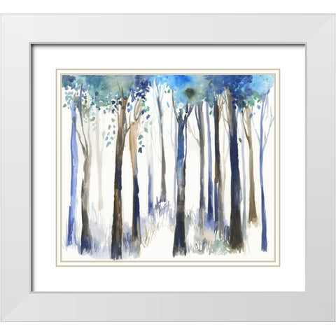 Intro  White Modern Wood Framed Art Print with Double Matting by Jensen, Asia