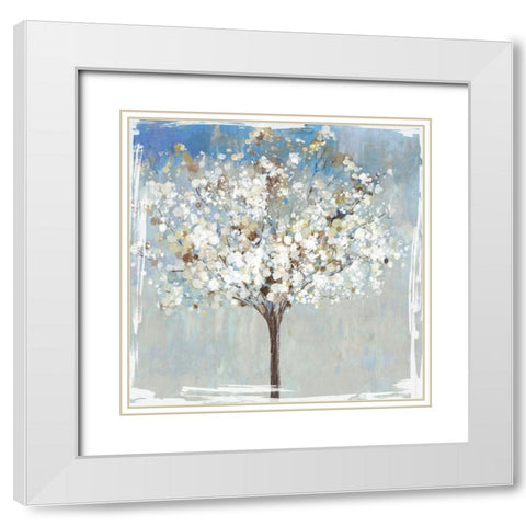 Winter Still Tree  White Modern Wood Framed Art Print with Double Matting by Jensen, Asia