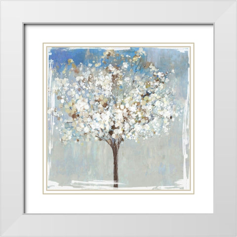 Winter Still Tree  White Modern Wood Framed Art Print with Double Matting by Jensen, Asia