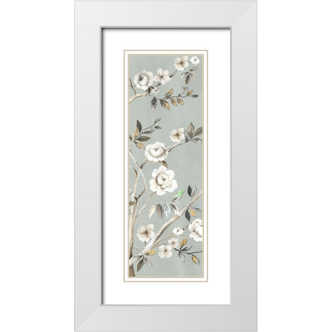 A Flower For You II White Modern Wood Framed Art Print with Double Matting by Jensen, Asia
