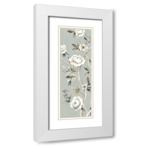 A Flower For You III White Modern Wood Framed Art Print with Double Matting by Jensen, Asia
