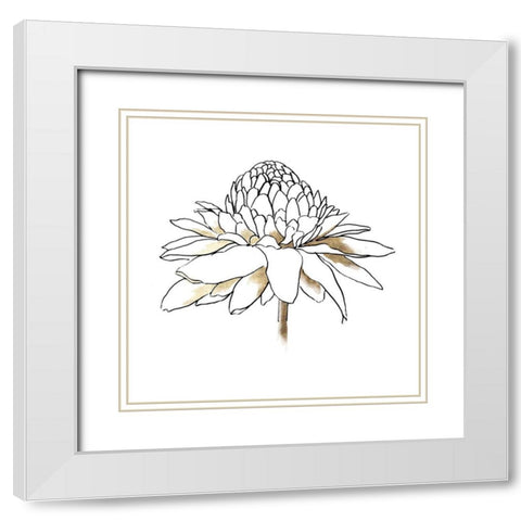 To the Dandelion II White Modern Wood Framed Art Print with Double Matting by Jensen, Asia