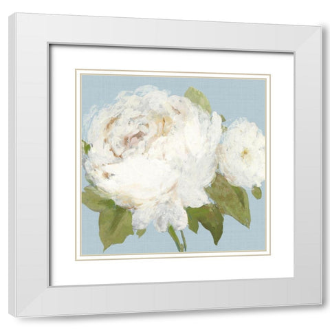 Flowers by the Sea II White Modern Wood Framed Art Print with Double Matting by Jensen, Asia