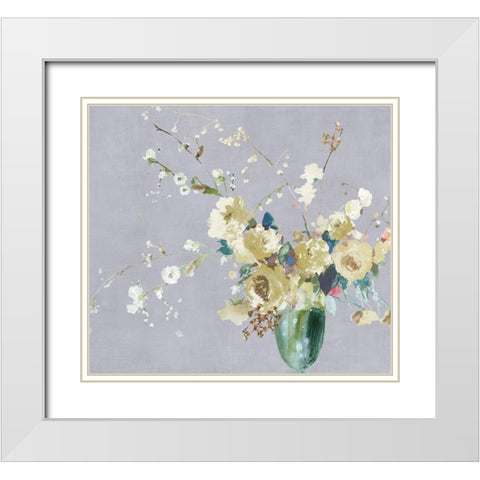 Galaxy Away White Modern Wood Framed Art Print with Double Matting by Jensen, Asia
