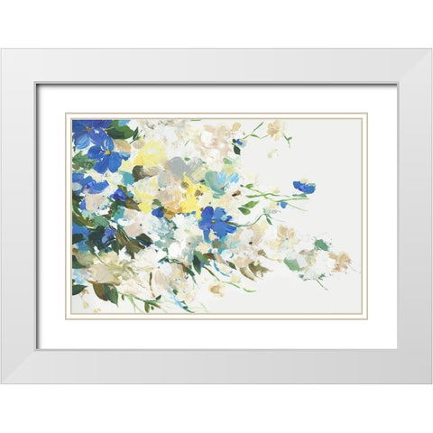 Float from Afar II White Modern Wood Framed Art Print with Double Matting by Jensen, Asia