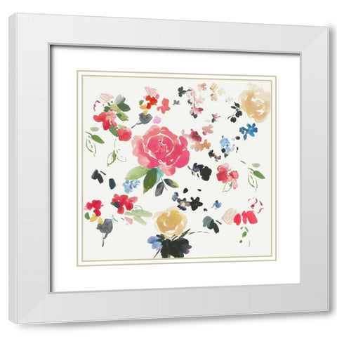 Morning Colors II White Modern Wood Framed Art Print with Double Matting by Jensen, Asia