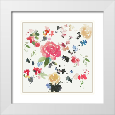 Morning Colors II White Modern Wood Framed Art Print with Double Matting by Jensen, Asia