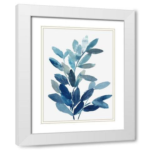 Night Whisper White Modern Wood Framed Art Print with Double Matting by Jensen, Asia