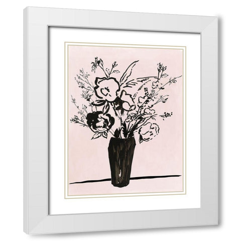 Morning Sketch White Modern Wood Framed Art Print with Double Matting by Jensen, Asia