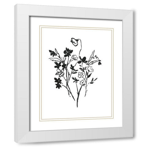 Before Morning I White Modern Wood Framed Art Print with Double Matting by Jensen, Asia