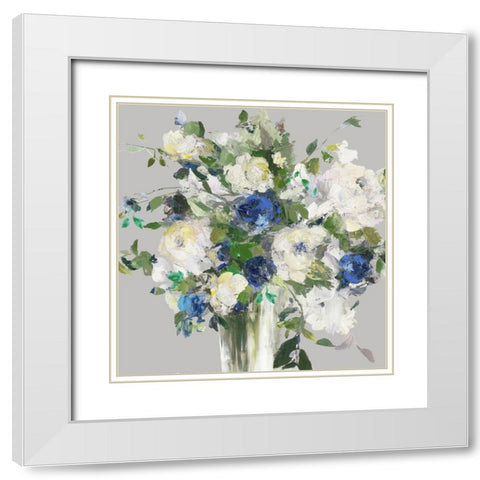Shining White White Modern Wood Framed Art Print with Double Matting by Jensen, Asia