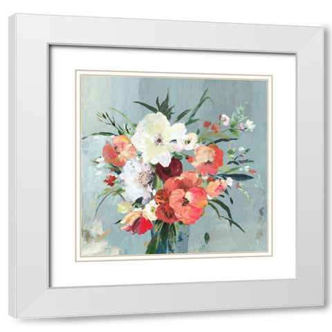 Carolines Morning White Modern Wood Framed Art Print with Double Matting by Jensen, Asia