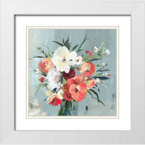 Carolines Morning White Modern Wood Framed Art Print with Double Matting by Jensen, Asia