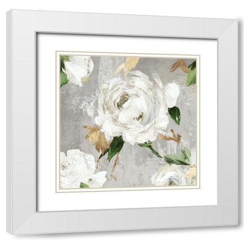 Garden Memories I White Modern Wood Framed Art Print with Double Matting by Jensen, Asia