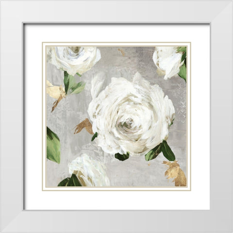 Garden Memories II White Modern Wood Framed Art Print with Double Matting by Jensen, Asia