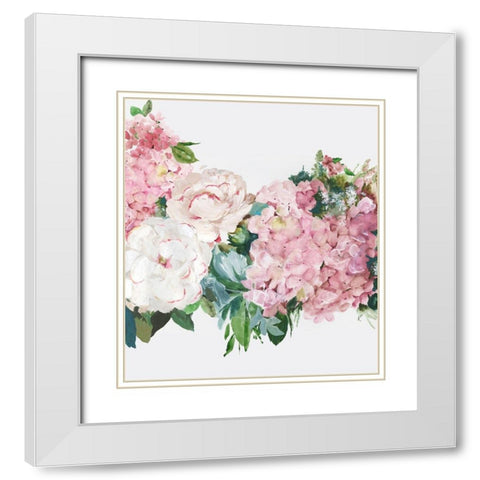 Spring Story II White Modern Wood Framed Art Print with Double Matting by Jensen, Asia