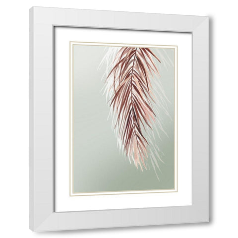 Grasses Palms II White Modern Wood Framed Art Print with Double Matting by Jensen, Asia