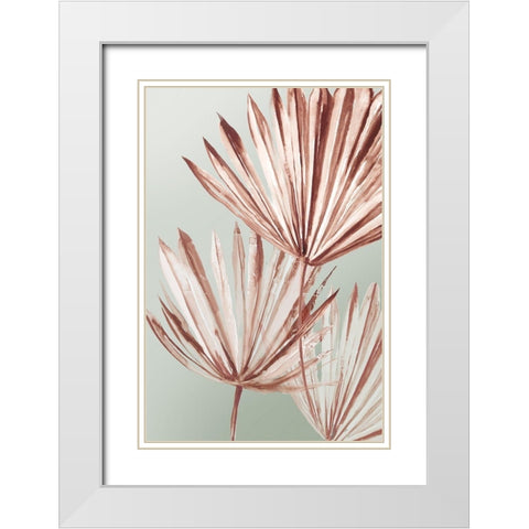 Grasses Palms I  White Modern Wood Framed Art Print with Double Matting by Jensen, Asia