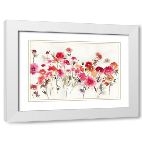 Bright Fresh Garden  White Modern Wood Framed Art Print with Double Matting by Jensen, Asia