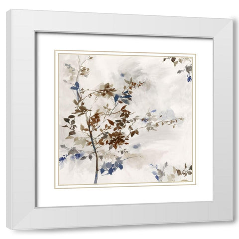 Summer Branches  White Modern Wood Framed Art Print with Double Matting by Jensen, Asia