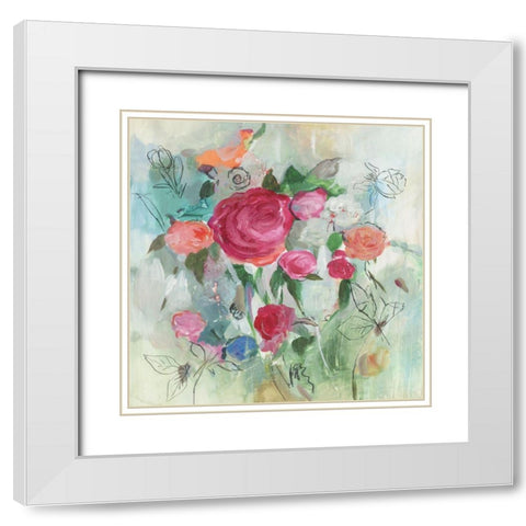 Summer Picks  White Modern Wood Framed Art Print with Double Matting by Jensen, Asia