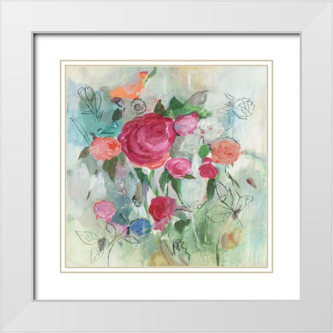 Summer Picks  White Modern Wood Framed Art Print with Double Matting by Jensen, Asia