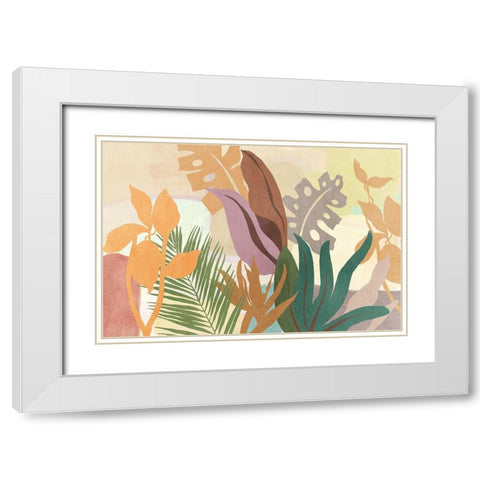 Lush Forest II  White Modern Wood Framed Art Print with Double Matting by Jensen, Asia