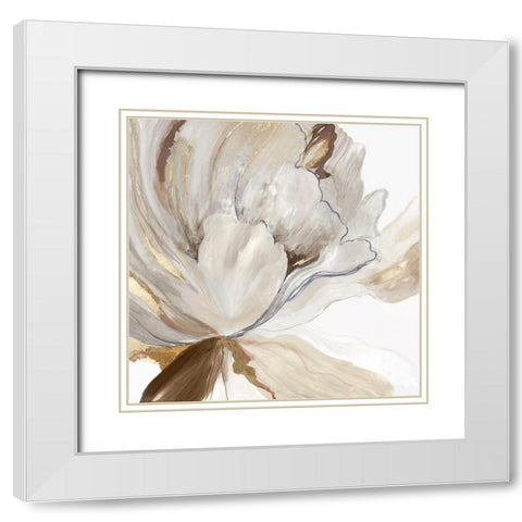 Butterfly Flower I  White Modern Wood Framed Art Print with Double Matting by Jensen, Asia