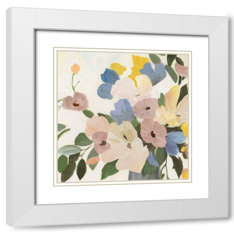 Spring Picks I  White Modern Wood Framed Art Print with Double Matting by Jensen, Asia