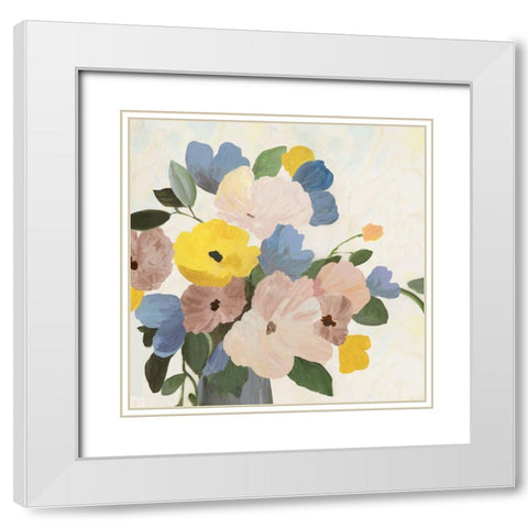 Spring Picks II White Modern Wood Framed Art Print with Double Matting by Jensen, Asia