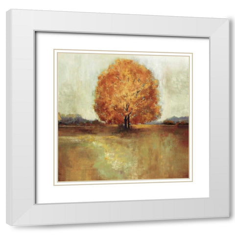 Field of Dreams White Modern Wood Framed Art Print with Double Matting by Jensen, Asia