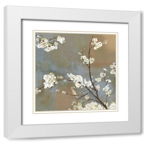 Ode to Spring I  White Modern Wood Framed Art Print with Double Matting by Jensen, Asia
