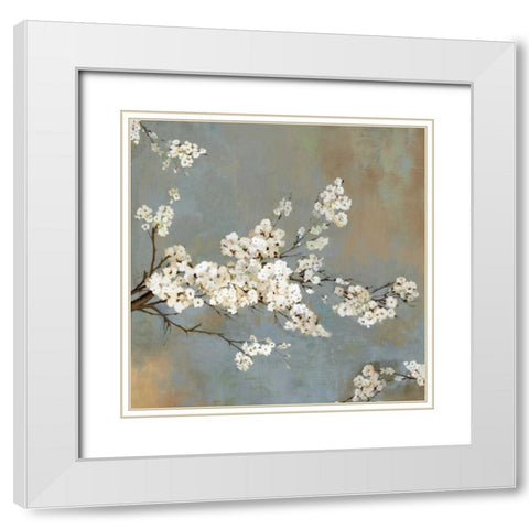 Ode to Spring II  White Modern Wood Framed Art Print with Double Matting by Jensen, Asia