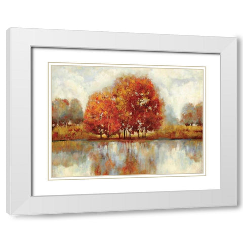 Together - Oversize White Modern Wood Framed Art Print with Double Matting by Jensen, Asia