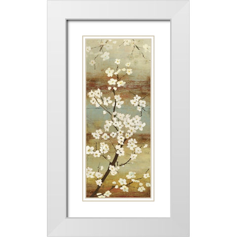 Blossom Canopy I White Modern Wood Framed Art Print with Double Matting by Jensen, Asia