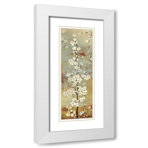 Blossom Canopy II White Modern Wood Framed Art Print with Double Matting by Jensen, Asia