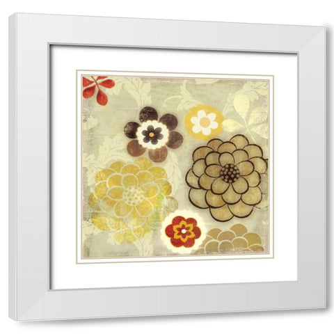 Pop - Mini White Modern Wood Framed Art Print with Double Matting by Jensen, Asia