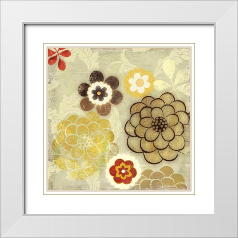 Pop - Mini White Modern Wood Framed Art Print with Double Matting by Jensen, Asia