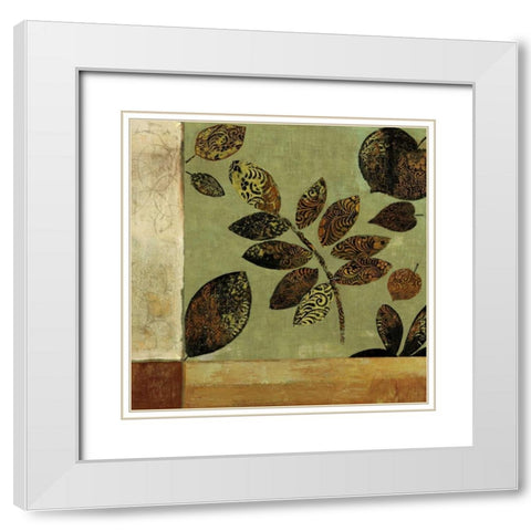 Collectibles I White Modern Wood Framed Art Print with Double Matting by Jensen, Asia