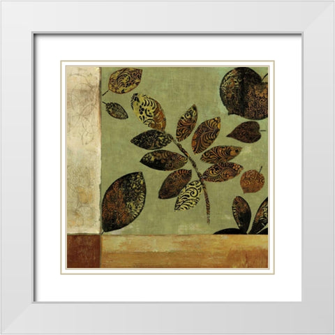 Collectibles I White Modern Wood Framed Art Print with Double Matting by Jensen, Asia