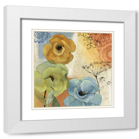Isabelle White Modern Wood Framed Art Print with Double Matting by Jensen, Asia
