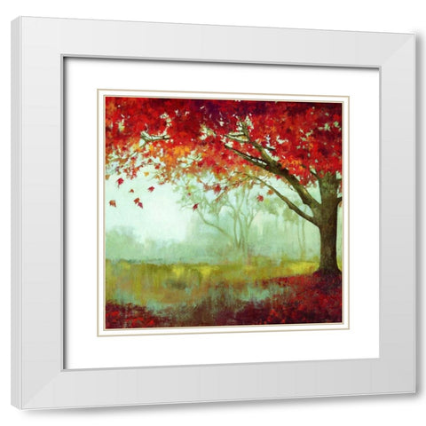 A Sense of Space I White Modern Wood Framed Art Print with Double Matting by Jensen, Asia