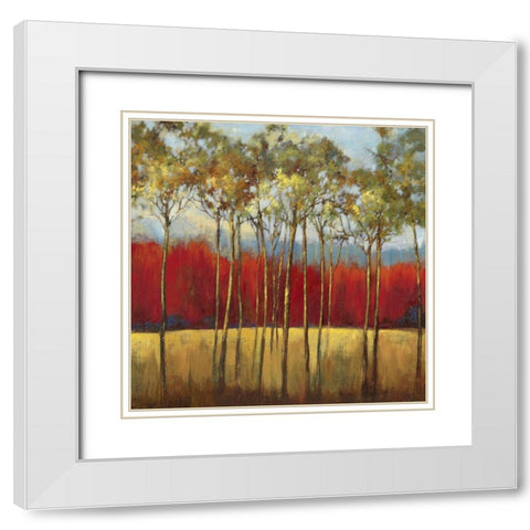 In the Horizon I White Modern Wood Framed Art Print with Double Matting by Jensen, Asia