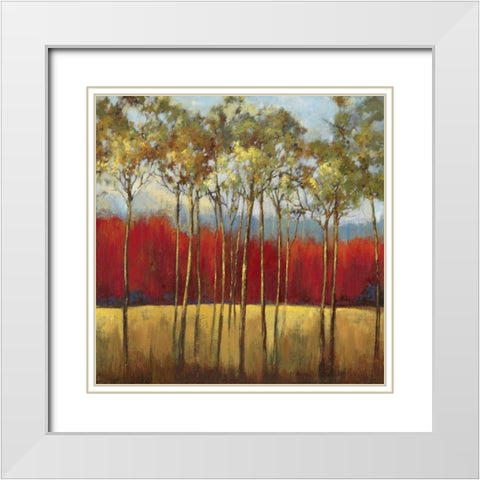 In the Horizon I White Modern Wood Framed Art Print with Double Matting by Jensen, Asia