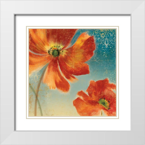 Putchys Garden I White Modern Wood Framed Art Print with Double Matting by Jensen, Asia